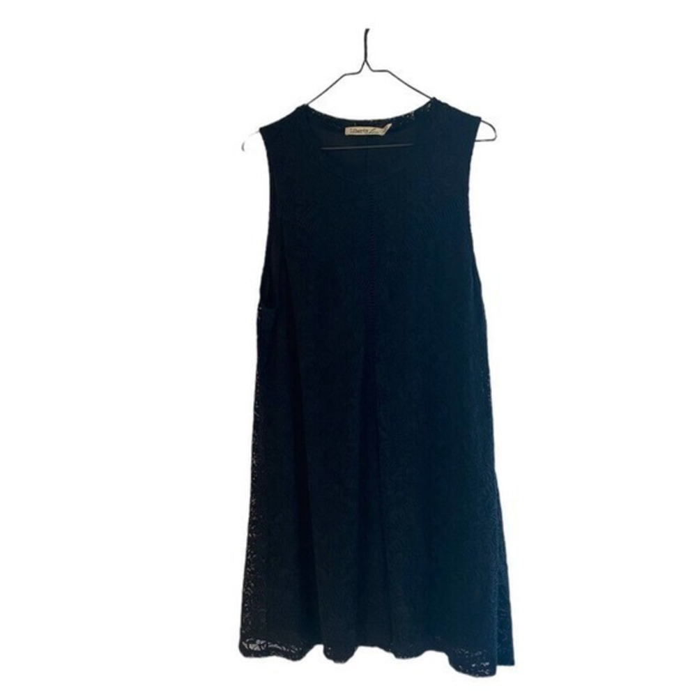 For Love‎ and Liberty Black Floral Lace Overlay Dress Size XXL